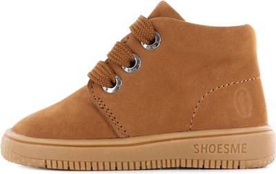 Baby | Babysneakers | Jongens | Cognac | Leer | Shoesme | Maat 19