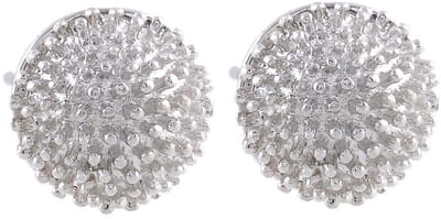 Behave - Oorbellen - Oorknop - Zilverkleur - 1.2 cm