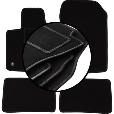 Complete set veloursmatten voor: Renault Twingo II hatchback (2007-2014)