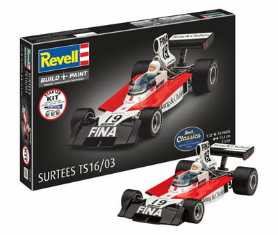Revell Modelbouwpakket Militaire voertuigen - 77739 Surtees TS16/03 - Formule 1 Auto - Starter Kit Plastic - 1:32 - Modelbouw
