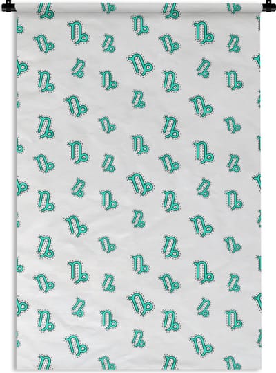 Wandkleed - Wanddoek - Steenbok - Design - Astrologie - 120x180 cm - Wandtapijt