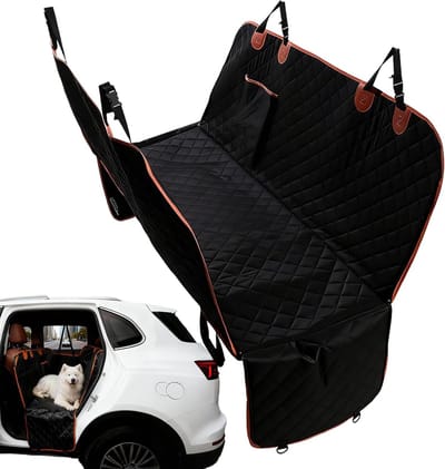 Honden Mat Auto - Autodeken Huisdier - Reizen Veilig - Volledige Bescherming - 35 x 28 x 9 cm - Zwart