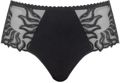 Louisa Bracq Esperanza hipster – zwart – semi-transparant met geborduurde details - EU 42