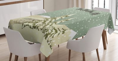 New Bed Kerst Kerstman, rendier Rechthoekig tafelkleed voor eetkamer en keuken, zeer duurzaam 140 cm B x 200 cm L