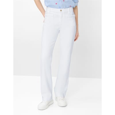 Brax Dames Jeans  Style MARY BOOT WHITE, denim wit, maat 44K