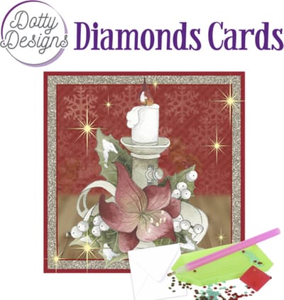 Dotty Designs Diamond Cards 1111 - Poinsettia