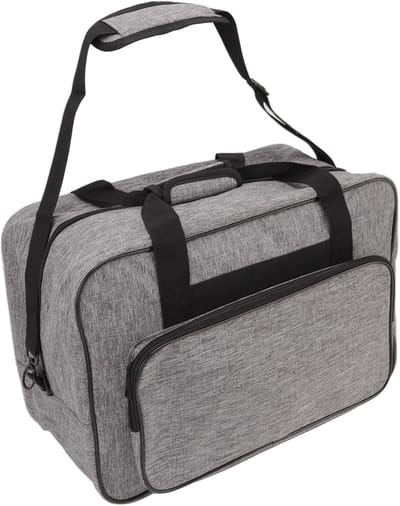 Naaimachine Tas - Universele Opbergtas - Veilig Vervoeren - Robuust Canvas Materiaal - 46x23x31 cm - Grijs