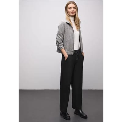 Broek met rechte pijpen en tape