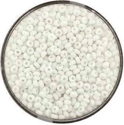 9377-4 Rocailles wit mat 2.6mm