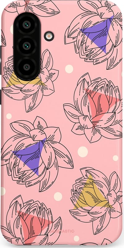 Casetastic Hoesje Geschikt voor Samsung A56 / A36 - Stijlvolle Beschermende Duo-layer Case - Bloemen Pastel Roze