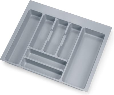 Emuca Optima Universele lade bestek, module 600mm, Plastic, Grijs
