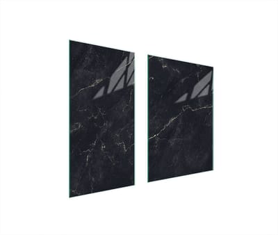 TMK ArtDeko - Serie - Glasplaat Bescherming - Marmereffect - 75x52 cm