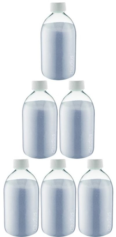 Scrubzout Lavendel 650 gram - Fles met witte dop - set van 6 stuks - Hydraterende Lichaamsscrub