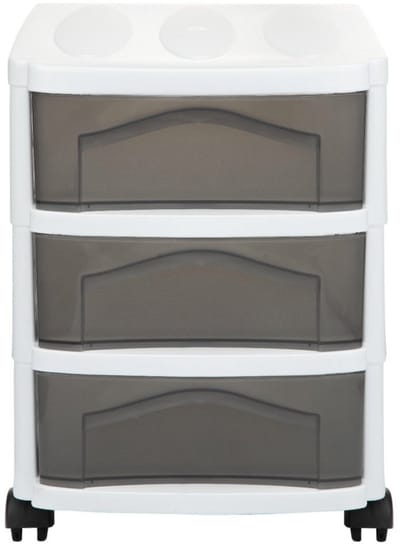 Bama Big Hobby Ladesysteem met 3 Laden 30x30x40 cm Wit/Grijs
