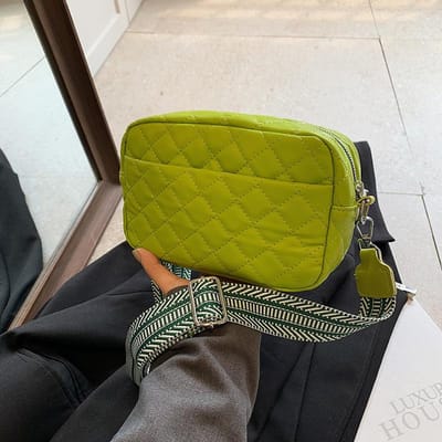 Nieuwe Niche Getextureerde Dames Crossbody Tas Eenvoudige Diamant Kussen Tas Mode Trendy Retro One-shoulder Kleine Vierkante Tas