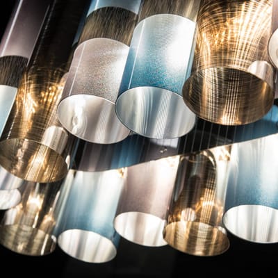 Slamp LED hanglamp La Lollo, tin kleur, 140 cm
