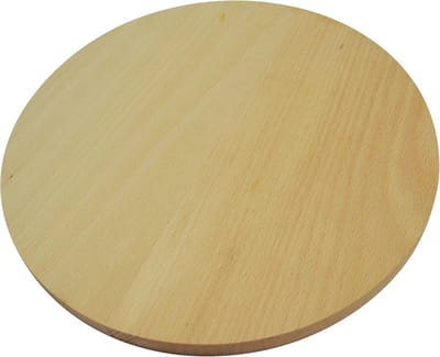 Ronde houten snijplank 25 cm - Dubbelzijdige serveerplank van beukenhout