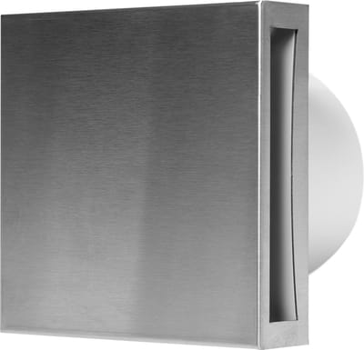 Ventilator - aansluitdiamter 100 mm - met timer & vochtsensor - inox