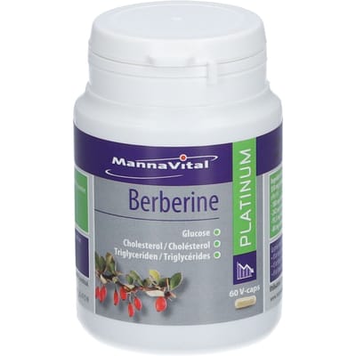 Mannavital Berberine platinum 60 Vegetarische capsules