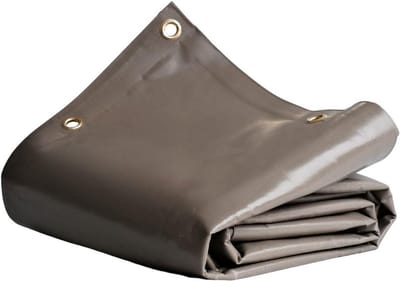 Beschermingszeil - Waterdicht Dekzeil - Tuin Beschermen - Versterkt PVC - 4x6 m - Taupe