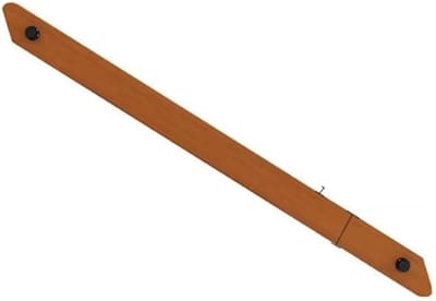 Houten Trapleuning - Veiligheidsleuning - Binnen en buiten - Stabiele RVS houder - 90cm - Natuurlijk