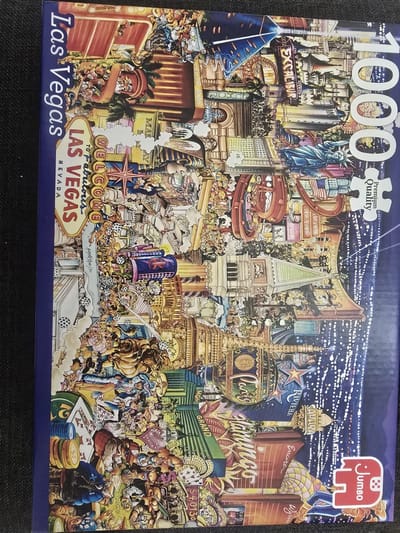 Jumbo Puzzel Las Vegas 1000 Stukjes – Stadspuzzel – Nachtstad – 68 × 49 cm
