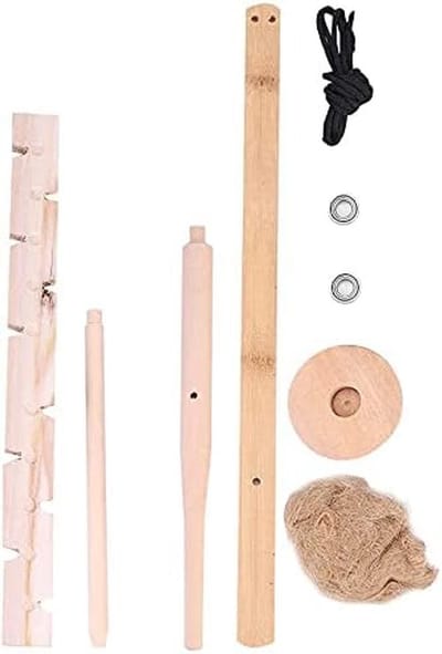 Boorboorset Houtbranden - Vuur Starter Kit - Survival Padvinder - Handgemaakt Hout - 33 x 3.3 cm - Natuurlijk Hout