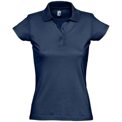 SOLS Dames/Dames Prescott Jersey Poloshirt (Franse marine)
