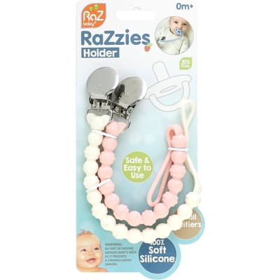 Razzies Speen, 0M+, Roze/Beige, 2 Stuks white