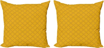 ABAKUHAUS Abstracte decoratieve kussenhoes, 2-pack, modern accent, dubbelzijdige digitale print, 40x40 cm, licht koffiebruin aardgeel