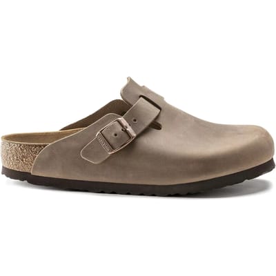 Birkenstock Boston Waxy Leather Narrow Tabacco Brown Klompen