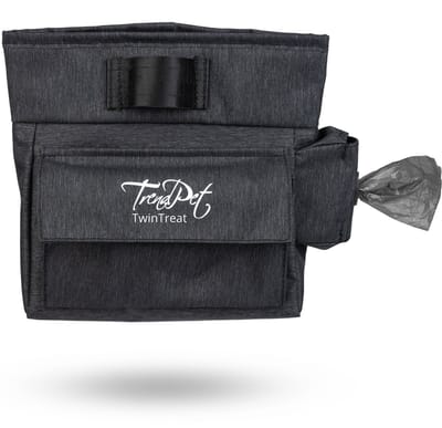 Trendpet - Twin Treat - Beloningstasje voor hondentraining - 24x21cm - met 2 vakjes voor verschillende beloningen