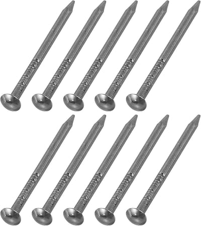 Spijkers 1,2 x 19 mm koolstofstaal ronde kop nagels gebruikelijke afwerking nagels voor huishouden houten gereedschap foto's ophangen doe-het-zelf projecten zwart
