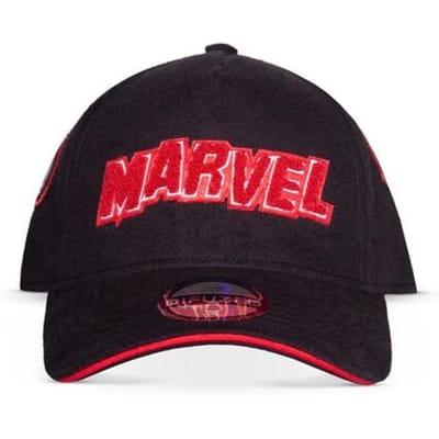 Marvel - Disney Cap - Patches - zwart-rood