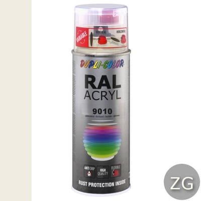Motip Dupli-Color Spuitbus Acryl Zijdeglans - RAL 9010 Zuiver Wit