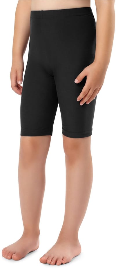 Merry Style Meisjes Leggings - Sport - Vrijetijdsbroek – Kort - Katoen – Sportbroek – Zwart - 110 – MS-MS10-353-LE