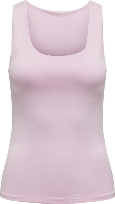 Only roze dames top   Vierkante hals   Slim Fit   Duurzaam   Mouwloos Roze L