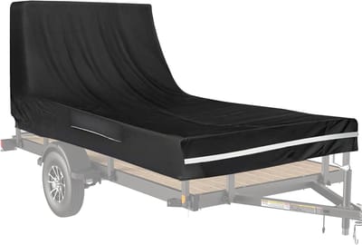 Zware Waterdichte Overschuifbare Tarp voor 7x12 FT Dump Trailer - Bescherming tegen Weerselementen, UV-bestendig en Duurzaam, 1 stuk