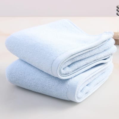 Handdoek Puur Katoen Verdikt Zacht Waterabsorberend Volwassen Gezichtswas Effen Kleur Cadeau voor Huishoudelijk Gebruik 75*35cm