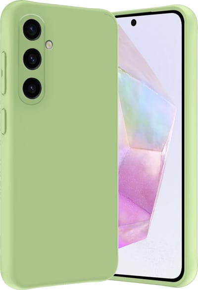 Hoes - Geschikt voor Samsung Galaxy A35 - Sterk & Shockproof - Hoesje Cover - Siliconen Case - Groen
