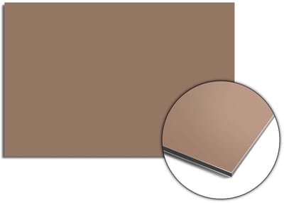 KitchenArt - Mocha Mousse Spatscherm - 90x60 cm - Spatscherm Achterwand Keuken - Spatwand Keuken