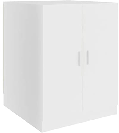 Wasmachinekast - Badkamerkast - Opbergruimte creëren - Met deuren - 71x715x915 cm - Wit