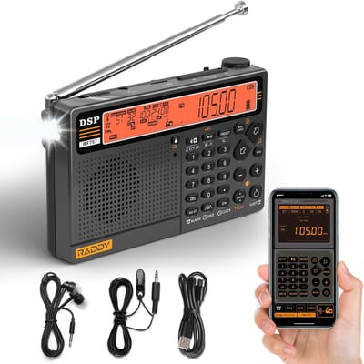 Draagbare Radio - Ontvanger Wereldontvanger - Noodsituaties Luisteren - APP Controle Functie - Compact Formaat