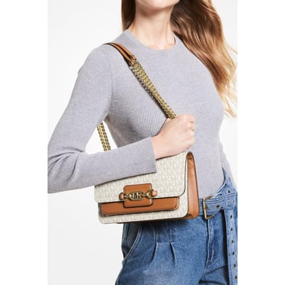 Michael Kors Large Shoulder Bag Vanilla/acorn Size: OS | Handbags Outlet | Dames | Beige