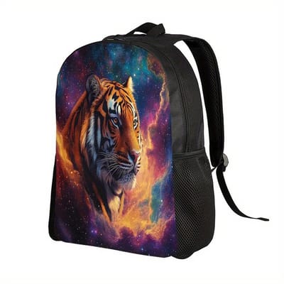 Tijger Rugzak | Tijgerpatroon Rugtas | Dieren Rugzak |Roofdieren Rugzak | Rugzak Jongens | Mooie rugzakken met Tijger | 20 liter | Kinder Rugzak