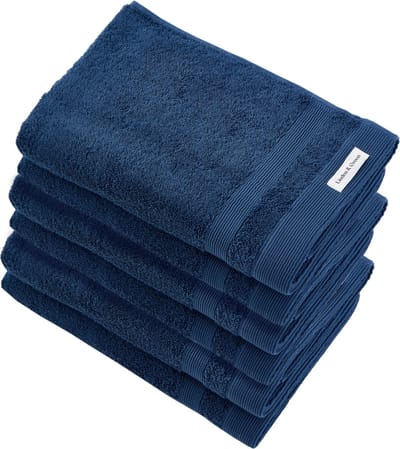 L&G - Badhanddoeken - 6 delig - 6 Badhanddoeken 70x140 cm - 100% Katoen - Badhanddoek blauw - Towels - Sauna handdoek