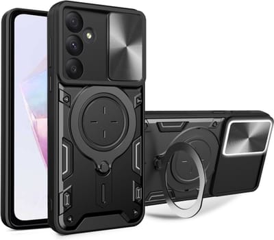 Hoesje geschikt voor Samsung Galaxy A36 - Techsuit CamGuard Pro Back Cover - Zwart