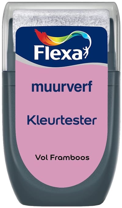 Flexa - Kleurtester Muurverf - Vol Framboos - Mengverf - 30 Ml