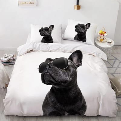 3D Beddengoedsets Huisdieren Hond Schattig Dekbed Dekbedovertrekset Kussensloop King Queen Dalmatiër Honden Dekbed Beddengoed Dropshipping 70x133cm 2pcs