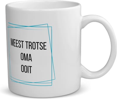 Akyol - meest trotse oma ooit koffiemok - theemok - Oma - trotse oma - verjaardagscadeau - verjaardag - cadeau - cadeautje voor oma - oma artikelen - kado - geschenk - gift - 350 ML inhoud